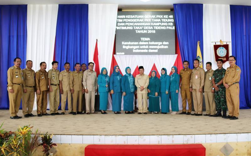 Pembukaan Hari Kesatuan Gerak (HKG) Pembinaan Kesejahteraan Keluarga (PKK) Tana Tidung